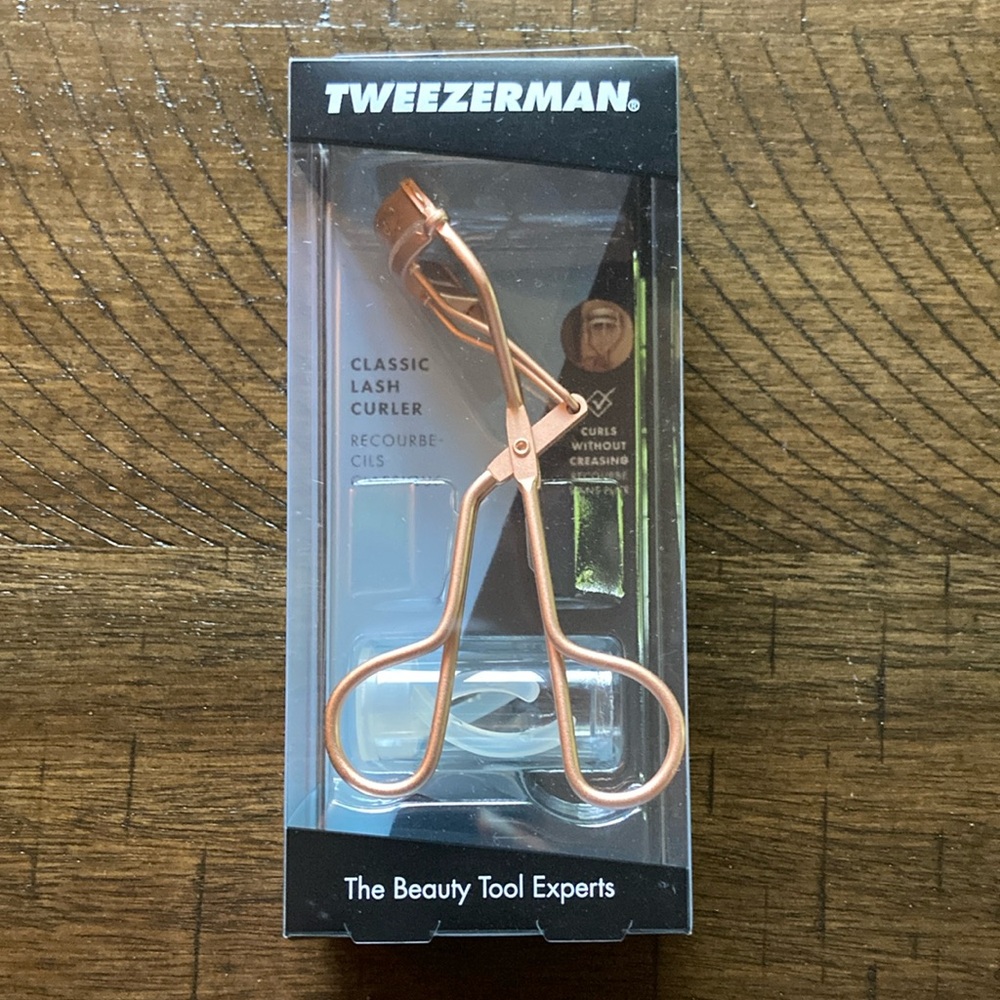 Tweezerman eyelash curler rose gold NIB